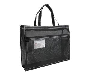 Bolsas De Malla Con Cremallera, Bolsa De Malla Para Necesidades Artificiales, 17 X 13 X 4.4 Pulgadas De Tamaño, Bolsa De Almacenamiento De Arte Transparente Con Manija Y Cremallera | Bolsa De Compras