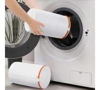 Bolsas de malla con cremallera para lavar zapatillas deportivas y zapatillas diseñadas para uso repetido sin degradación (blanco (22 x 35 cm)