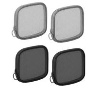 Bolsas De Malla Cuadradas De 4 Piezas, Bolsas De Malla Para Viajes, Pequeñas Bolsas De Almacenamiento Portátiles, Bolsas De Cosméticos, Bolsas De Almacenamiento De Diseño Simple