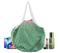 Bolsas De Malla De Comestibles - Bolsas De Compras De Cuerdas De Algodón Reutilizables | Bolsa De Comestibles, Bolsas De Bolso De Malla, Manejo De Mango Largo De Gran Capacidad Para El Hombro