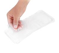 Bolsas de Malla de Pesca PVA, Bolsas de Cebo Boilie Biodegradables Duraderas para Pesca de Carpa, Hechas de Material PVA Blanco con Cuerda de 20m, 50 Uds.