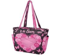 Bolsas de mano para mujer de 15.6 pulgadas, bolsa para laptop, gimnasio, viajes, trabajo, bolsa hinchada ligera para mujer, bolso de mano para mujer sobreviviente del cáncer de mama, soy un