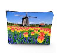 Bolsas de maquillaje con estampado de corazón, bolsa de maquillaje de viaje, diseño de bandera LGBT, temática del orgullo gay, para mujeres, bolsa de cosméticos grande, organizador de maquillaje de