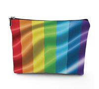 Bolsas de maquillaje con temática floral, bolsa de maquillaje de viaje, flores florecientes con primavera verde, para mujer, bolsa de cosméticos grande de lino, organizador de maquillaje, bolsas de