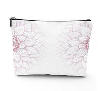 Bolsas de maquillaje de lino para mujer, diseño vintage de Constitution America 4 de julio, bolsa de cosméticos, bolsa de aseo de viaje, impermeable, bolsa de maquillaje para bolso, marrón, 7 x 9