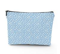 Bolsas de maquillaje de lino para mujer, diseño vintage de Constitution America 4 de julio, bolsa de cosméticos, bolsa de aseo de viaje, impermeable, bolsa de maquillaje para bolso, marrón, 7 x 9