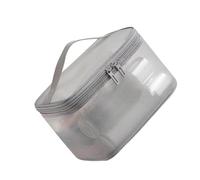 Bolsas de maquillaje de malla, múltiples bolsillos abiertos, resistentes al agua, bolsa de cosméticos para uso diario, gimnasio, viajes, organizador portátil para colgar, gris, B