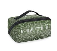 Bolsas de maquillaje de viaje para mujeres, hombres, niñas, niños, matemáticas, física, bolsa de lavado, bolsa de aseo portátil, organizador de artículos de tocador