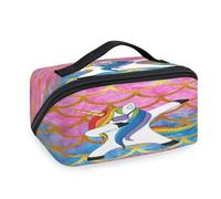 Bolsas de maquillaje de viaje para mujeres, hombres, niñas, niños, unicornios, bolsa de lavado, bolsa de aseo portátil, organizador de artículos de tocador