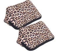 Bolsas de Maquillaje Impresas de Leopardo Neopreno 2 Piezas - Viajes Portátiles para Cosméticos y (3 tamaño)