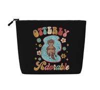 Bolsas de Maquillaje Otterly Adorable Otters, Bolsa de Maquillaje de Viaje con Cremallera, Bolsa de cosméticos para Mujer