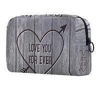Bolsas de maquillaje para mujer Grenn con patrón de bambú, estuche de viaje con cremallera, organizador portátil de artículos de tocador para adolescentes y niñas, Multicolor 08, 18.5x7.5x13cm/7.3x3x5.1in