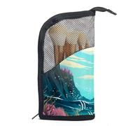 Bolsas de maquillaje para mujer, neceser para hombres, bolsa de cosméticos de viaje, A90w5kn8zrc, 9.4x4.9 in, Cómodo