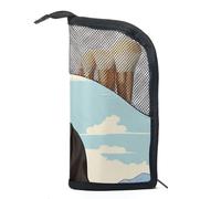 Bolsas de maquillaje para mujer, neceser para hombres, bolsa de cosméticos de viaje, B30x5se3bic, 9.4x4.9 in, Duradero