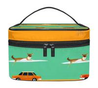 Bolsas de maquillaje para mujer, neceser para hombres, bolsa de cosméticos de viaje, D27i2pi3zou, 8.9x5.9x5.4 in, Cómodo