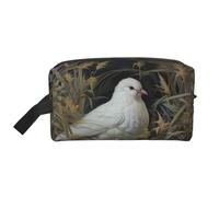 Bolsas de maquillaje para mujer, pequeñas bolsas de maquillaje para bolso, bolsa de maquillaje de viaje con cremallera, Grass And Dove3, Talla única
