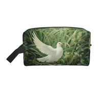 Bolsas de maquillaje para mujer, pequeñas bolsas de maquillaje para bolso, bolsa de maquillaje de viaje con cremallera, Grass And Dove2, Talla única