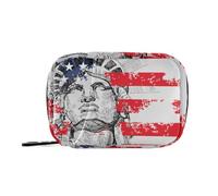 Bolsas de medicamentos con la bandera de la libertad de la independencia americana con compartimentos desmontables, portatiles, organizadores de medicamentos