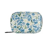 Bolsas de medicina pequeñas de color azul y verde con compartimentos desmontables, organizador de bolsas de medicina grandes