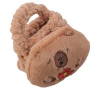 Bolsas de monedas de animales peludos, práctica bolsa de punto para auriculares, bolsa organizada de almacenamiento de felpa para viajes o escuela, soporte de fibra de poliéster, Estilo 02, Mass