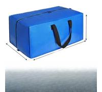 Bolsas de mudanza, bolsa de almacenamiento tejida de polipropileno grueso extragrande con cremallera de metal, 60 kg, saco de embalaje resistente para ropa, edredón, ropa de cama, viajes, organización