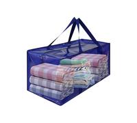 Bolsas de mudanza de gran resistencia, almacenamiento de ropa grandes contenedores, impermeable, ahorro de espacio, organizador grande con cremalleras y asas de transporte para ropa, mantas,