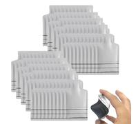 Bolsas de muestra de aluminio: bolsas dispensadoras con forma de botella termoselladas, envases abiertos con punta recargable a prueba de fugas, contenedores de viaje para artículos de tocador y cosmé