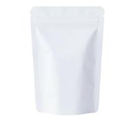 Bolsas de Mylar, 100 bolsas resellables de pie, bolsas de alimentos blancas con cierre de cremallera, bolsa a prueba de olores, bolsa de Mylar 3.5 bolsas de embalaje con sellado térmico para
