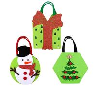 Bolsas De Navidad 3 Piezas Pequeños Sacos De Almacenamiento No Tejidos
