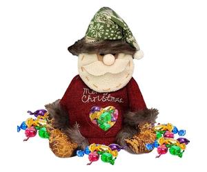 Bolsas de Navidad - Bolsas de regalo de Navidad en forma, portagalletas y golosinas, embalaje decorativo festivo, diseño reutilizable | Embalaje de festival de palomitas de maíz de comida del partido