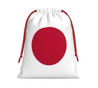 Bolsas de Navidad con bandera japonesa, bolsa de almacenamiento, suministros de fiesta de cumpleaños, también se puede utilizar para almacenamiento diario