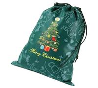 Bolsas de Navidad con cordón | Bolsas de Navidad | Paquete reutilizable de papel de aluminio maravilloso para la víspera de la de cumpleaños, de lujo de Papá Noel