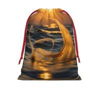 Bolsas de Navidad con cordón de cola de sirena, bolsas de recuerdo de fiesta, bolsas reutilizables para caramelos, bodas, San Valentín