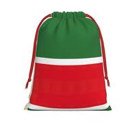 Bolsas de Navidad con cordón de la bandera de la República de Chechenia, bolsas de recuerdo de fiesta, bolsas reutilizables para caramelos, bodas, San Valentín