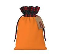 Bolsas de Navidad con cordón para caramelos, bolsas de regalo, bolsas de regalo de belleza, color naranja quemado