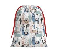 Bolsas de Navidad con diseño de cactus tropicales, bolsa de almacenamiento, suministros de fiesta de cumpleaños, también se puede utilizar para almacenamiento diario