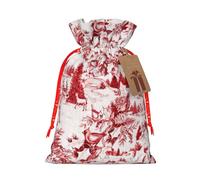 Bolsas de Navidad con estampado de oso y ciervo de animales silvestres, regalos de vacaciones, bolsas de regalo de cumpleaños, regalos de fiesta de Navidad
