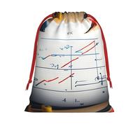 Bolsas de Navidad con fórmula matemática, bolsa de almacenamiento, suministros de fiesta de cumpleaños, también se puede utilizar para almacenamiento diario