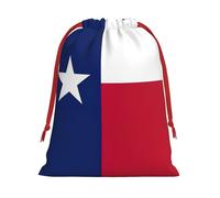 Bolsas de Navidad con la bandera del estado de Texas, bolsa de almacenamiento, suministros de fiesta de cumpleaños, también se puede utilizar para almacenamiento diario