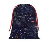 Bolsas de Navidad con mapa de constelaciones de estrellas, bolsa de almacenamiento, suministros de fiesta de cumpleaños, también se puede utilizar para almacenamiento diario