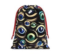 Bolsas de Navidad con muchos ojos malvados, bolsa de almacenamiento, suministros de fiesta de cumpleaños, también se puede utilizar para almacenamiento diario