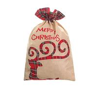 Bolsas de Navidad con parte inferior, bolsas de Navidad para envolver bolsas de plástico reutilizables para vestidos de eventos para mujer, manga larga (C, talla única)