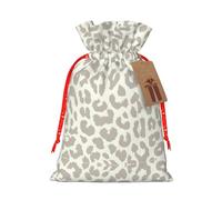 Bolsas de Navidad con patrón de leopardo marrón, regalos de fiesta de amigos, regalos de cumpleaños, bodas, aperitivos