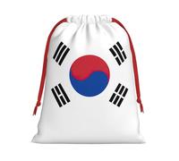 Bolsas de Navidad de la bandera de la República de Corea, bolsa de almacenamiento, suministros de fiesta de cumpleaños, vacaciones, también se puede utilizar para almacenamiento diario