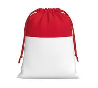 Bolsas de Navidad de la bandera de Mónaco, bolsa de almacenamiento, suministros de fiesta de cumpleaños, también se puede utilizar para almacenamiento diario