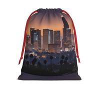 Bolsas de Navidad de Los Ángeles, bolsa de almacenamiento, suministros de fiesta de cumpleaños, vacaciones, también se puede utilizar para almacenamiento diario