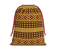 Bolsas de Navidad de triángulos amarillos y marrones, bolsa de almacenamiento, suministros de fiesta de cumpleaños, vacaciones, también se puede utilizar para almacenamiento diario