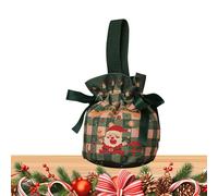 Bolsas de Navidad Goodie - Bolsas de Favor para Fiesta de Vacaciones, Bolsas de Navidad Con Cordones | Bolsa de Regalo Reutilizable Para Goody Clases -Snack - Medias - Stuffers | Trate la bolsa de