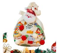 Bolsas de Navidad para caramelos de 4,13 x 6,89 pulgadas, bolsas de tela reutilizables con cierre de cordón, sacos de protocolo de Navidad para chocolate, artesanía, regalo de vacaciones para