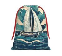 Bolsas de Navidad para velero, bolsa de almacenamiento, suministros de fiesta de cumpleaños, también se puede utilizar para almacenamiento diario